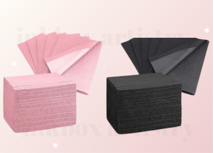 Disposable Dental Bib 13"x18" (125 Pack) - 3 Ply Waterproof Tattoo Bib Sheet for Patients