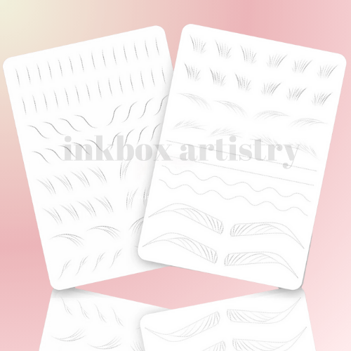 Nano Hairstroke Eyebrow Practice Pad - Inkbox Artistry