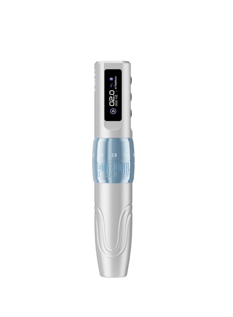 POPU MINI DIVA PRO ADJUSTABLE STROKE WIRELESS PMU MACHINE — 2.0–3.5MM - Inkbox Artistry