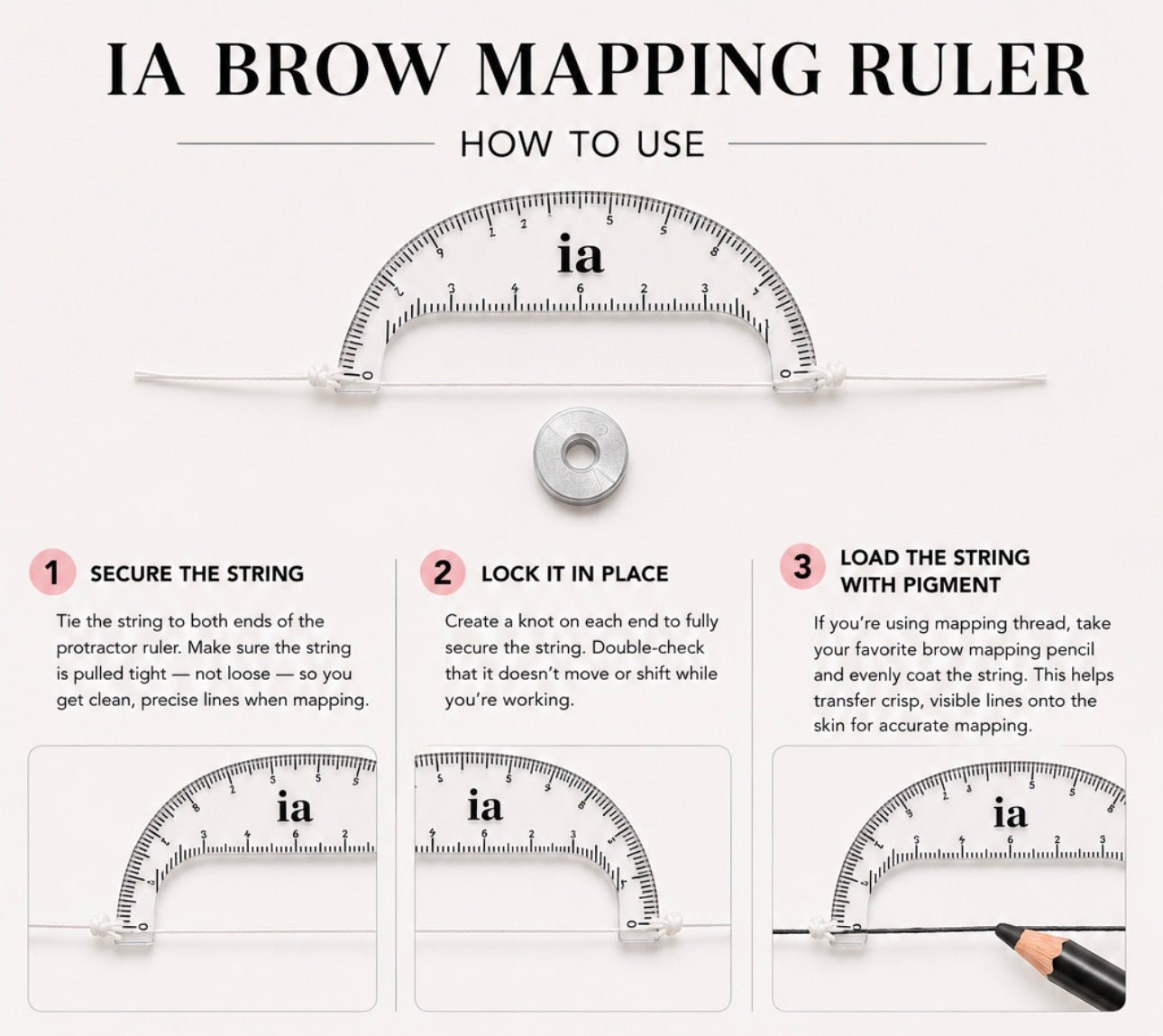 Brow Mapping Protractor Ruler - Inkbox Artistry