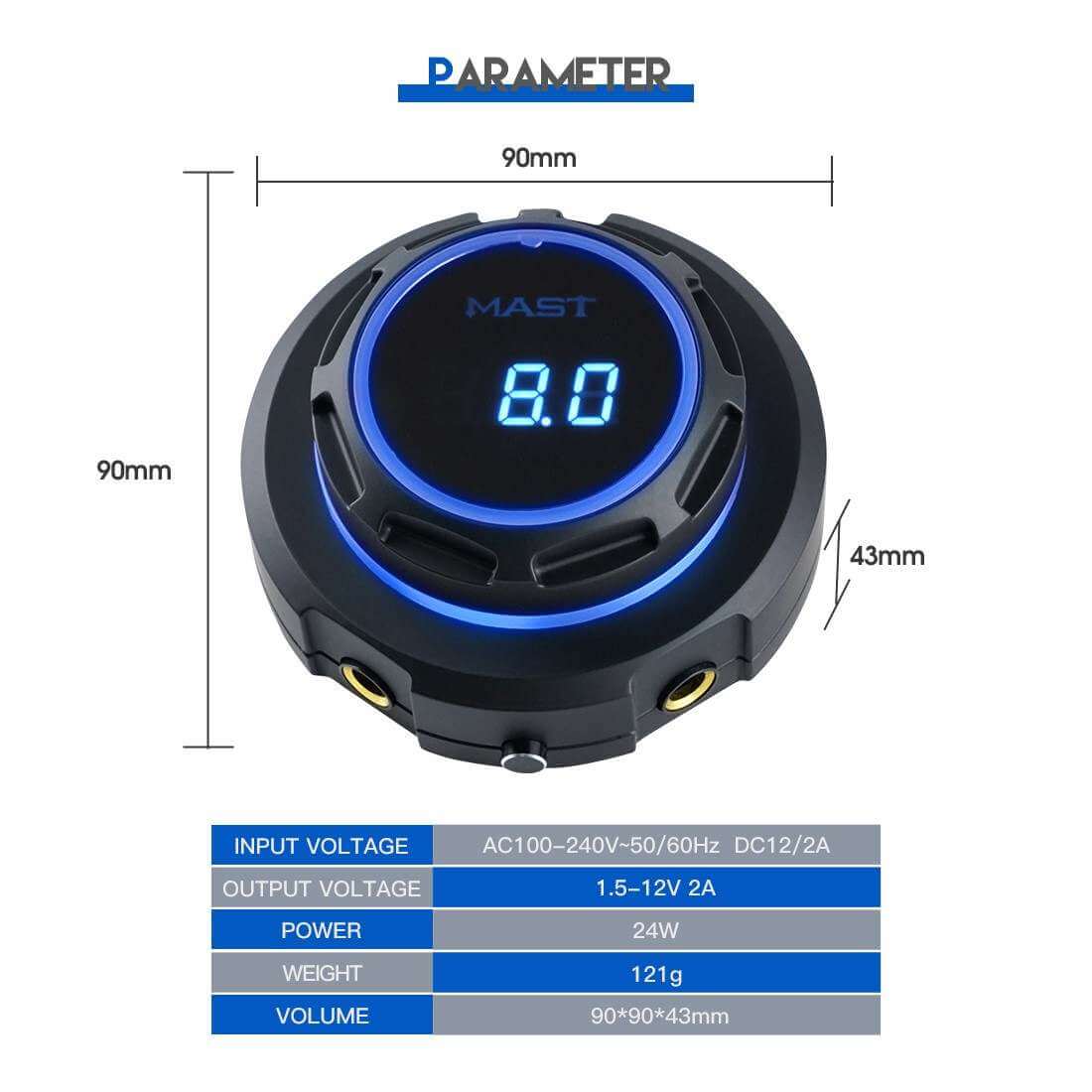 Mast Halo Tattoo Power Supply