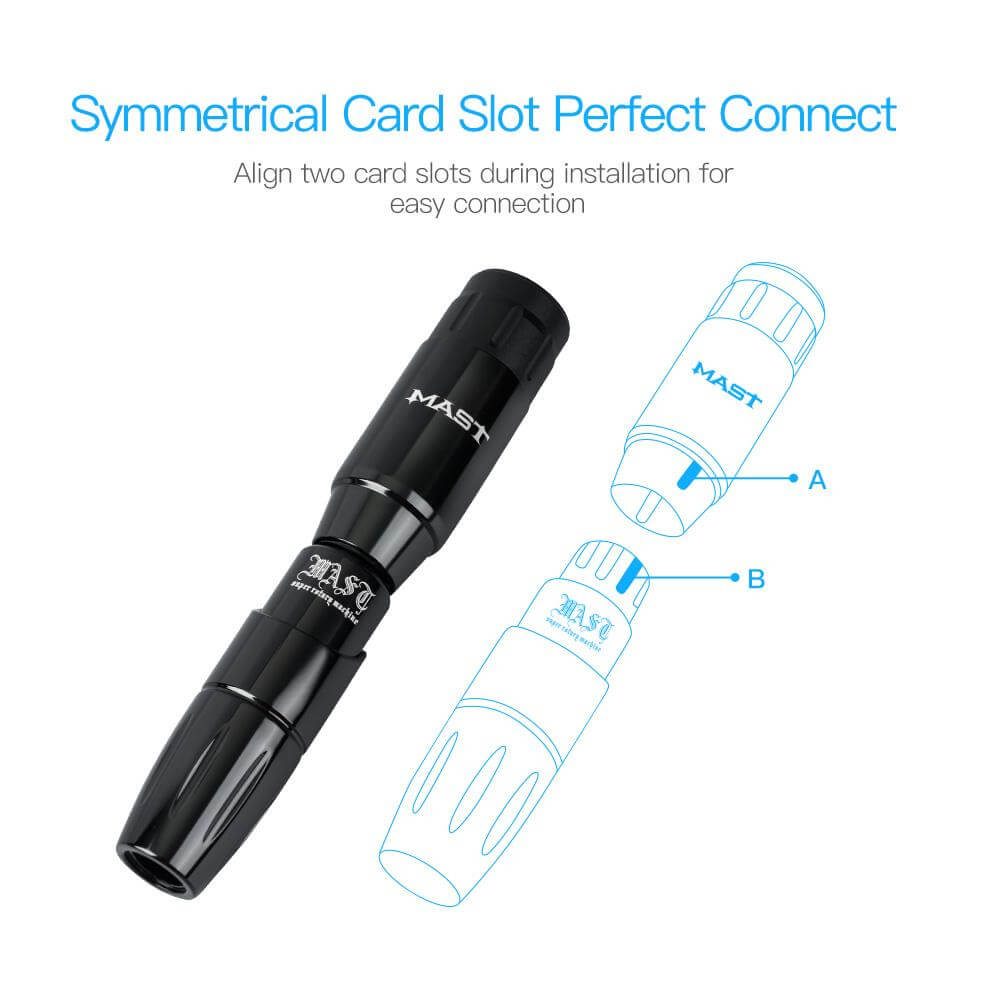 Mast Tour Wireless Tattoo Rotary Pen Machine with Mast Wireless battery