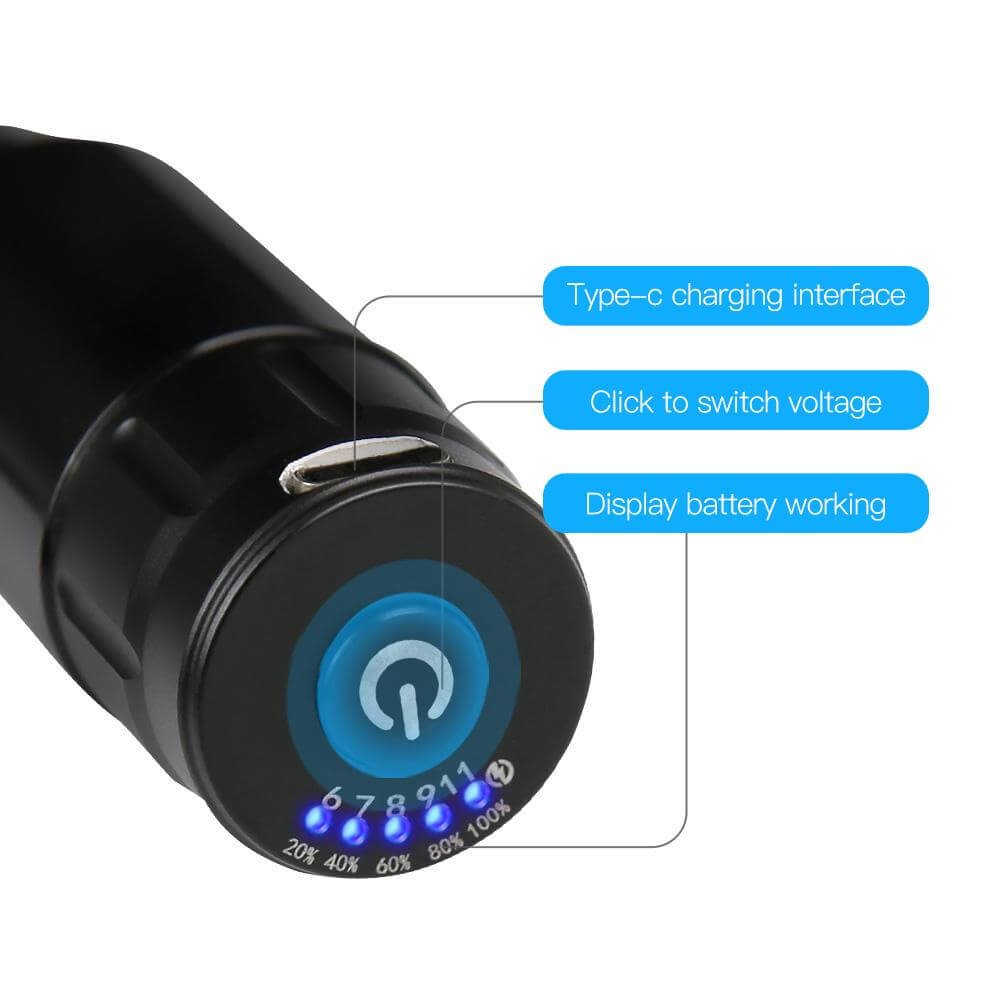 Mast Tour Wireless Rotary Pen Machine with Mast Wireless battery