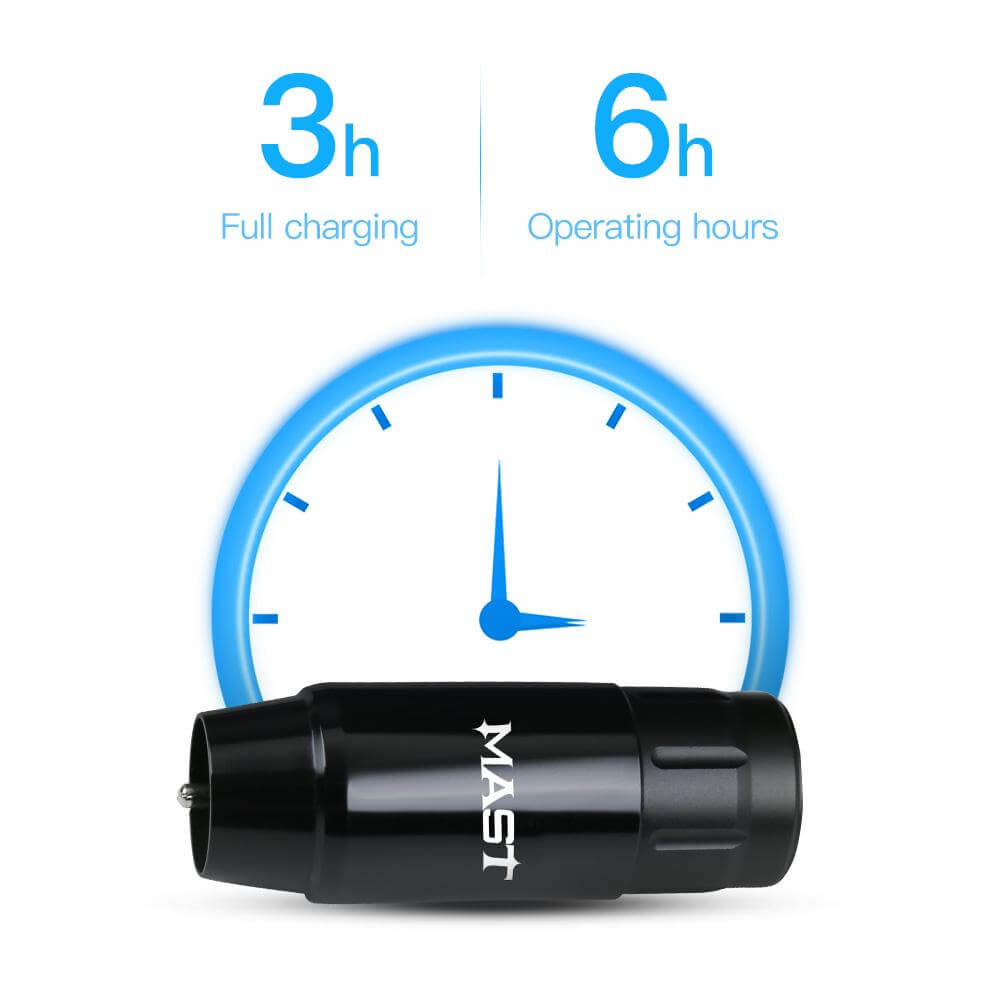 Mast Tour Wireless Tattoo Rotary Pen Machine with Mast Wireless battery