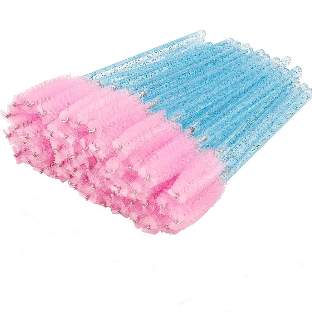 Pink and Blue Disposable Glittered Mascara Wand 300 pcs - Inkbox Artistry