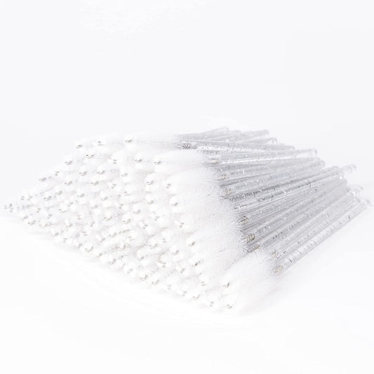 White Disposable Glittered Mascara Wand 300 pcs