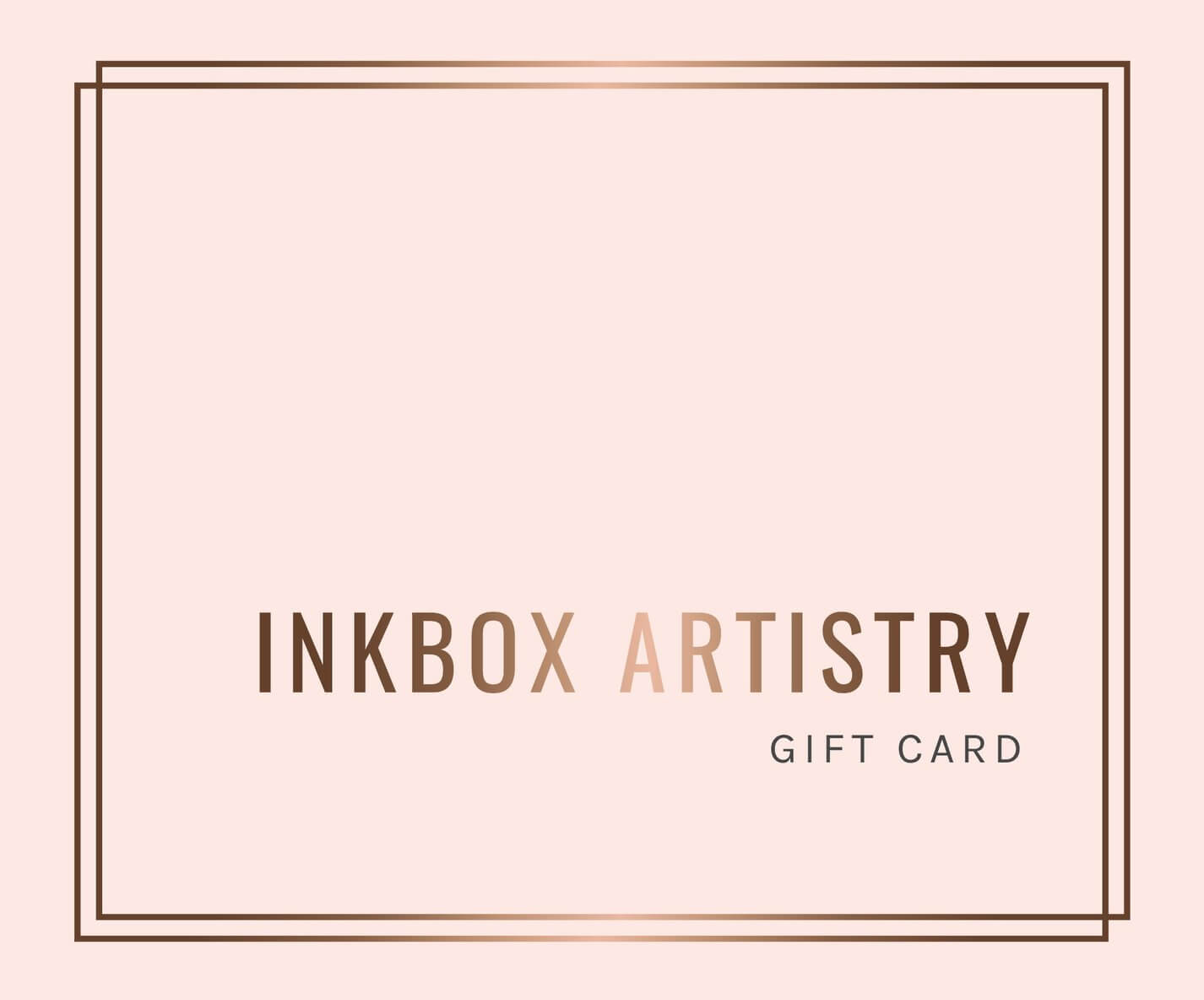Permanent Makeup Supply Gift Card