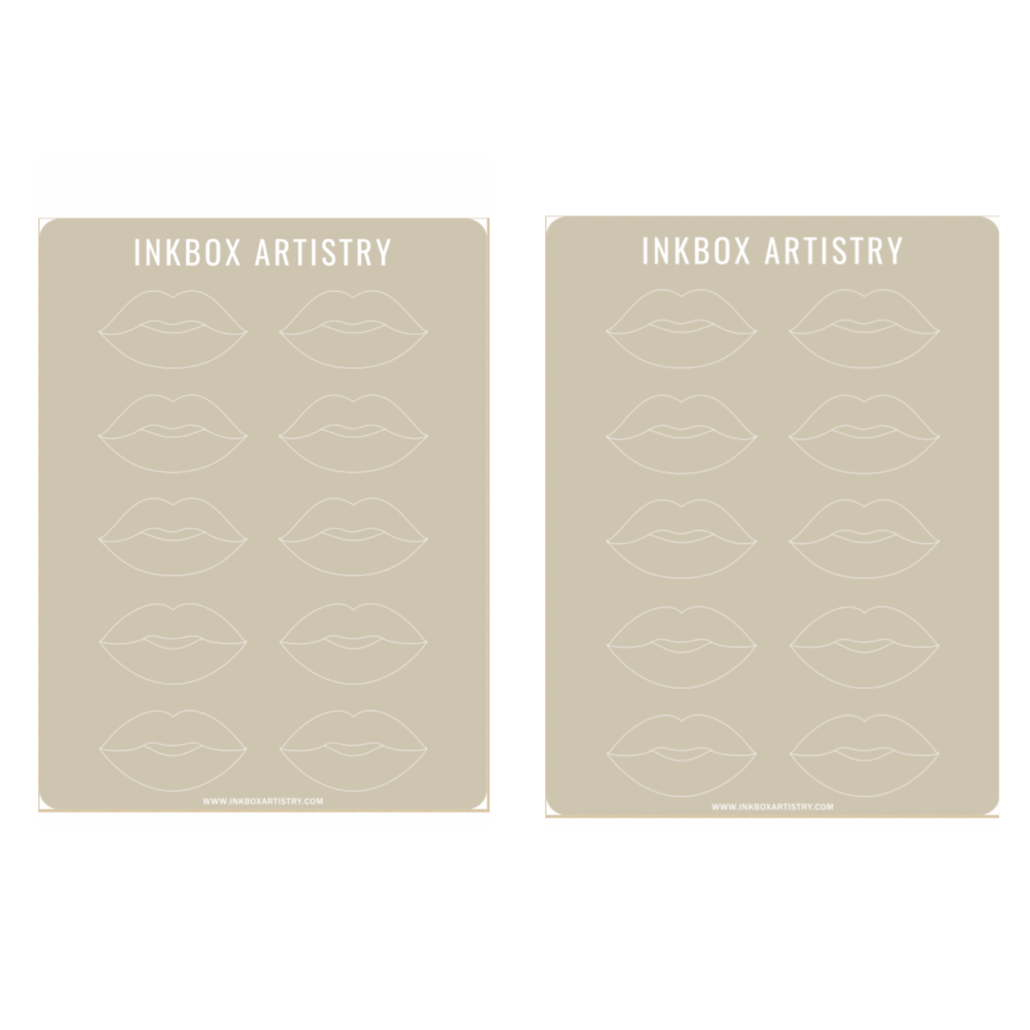 Pre-Drawn Lip Practice Skin (10pcs)