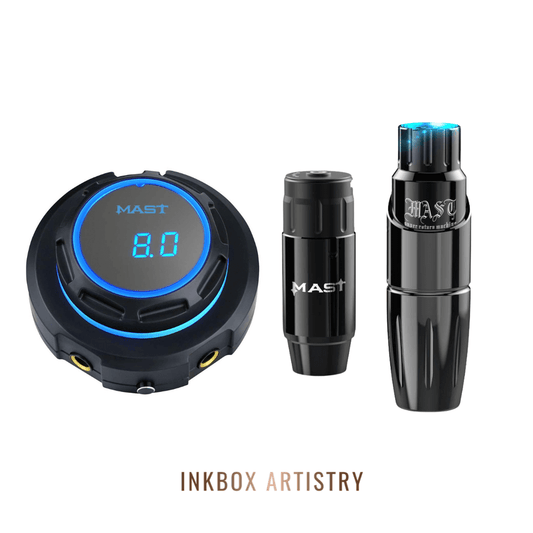 Mast Tour Wireless Rotary Pen Machine with Mast Wireless Battery and Halo Power Supply