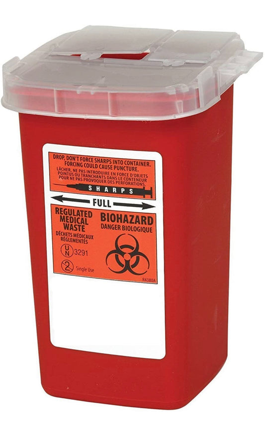 Red Sharp Containers
