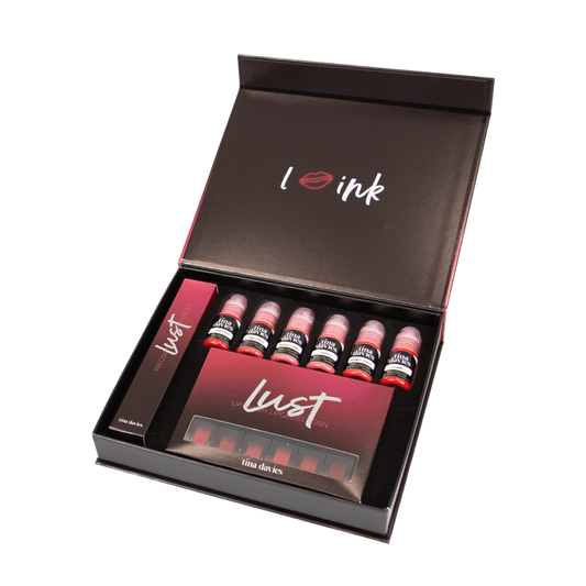 Lust Lip Collection by Tina Davis Professional Permanent Makeup Pigment Collection