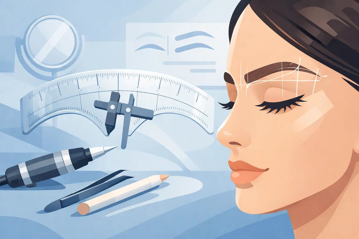 How Brow Mapping Rulers Improve PMU Precision - Inkbox Artistry