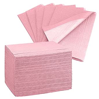 Disposable Dental Bib 13"x18" (125 Pack) - 3 Ply Waterproof Tattoo Bib Sheet for Patients