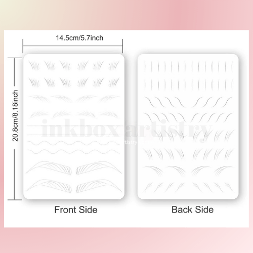 Nano Hairstroke Eyebrow Practice Pad - Inkbox Artistry