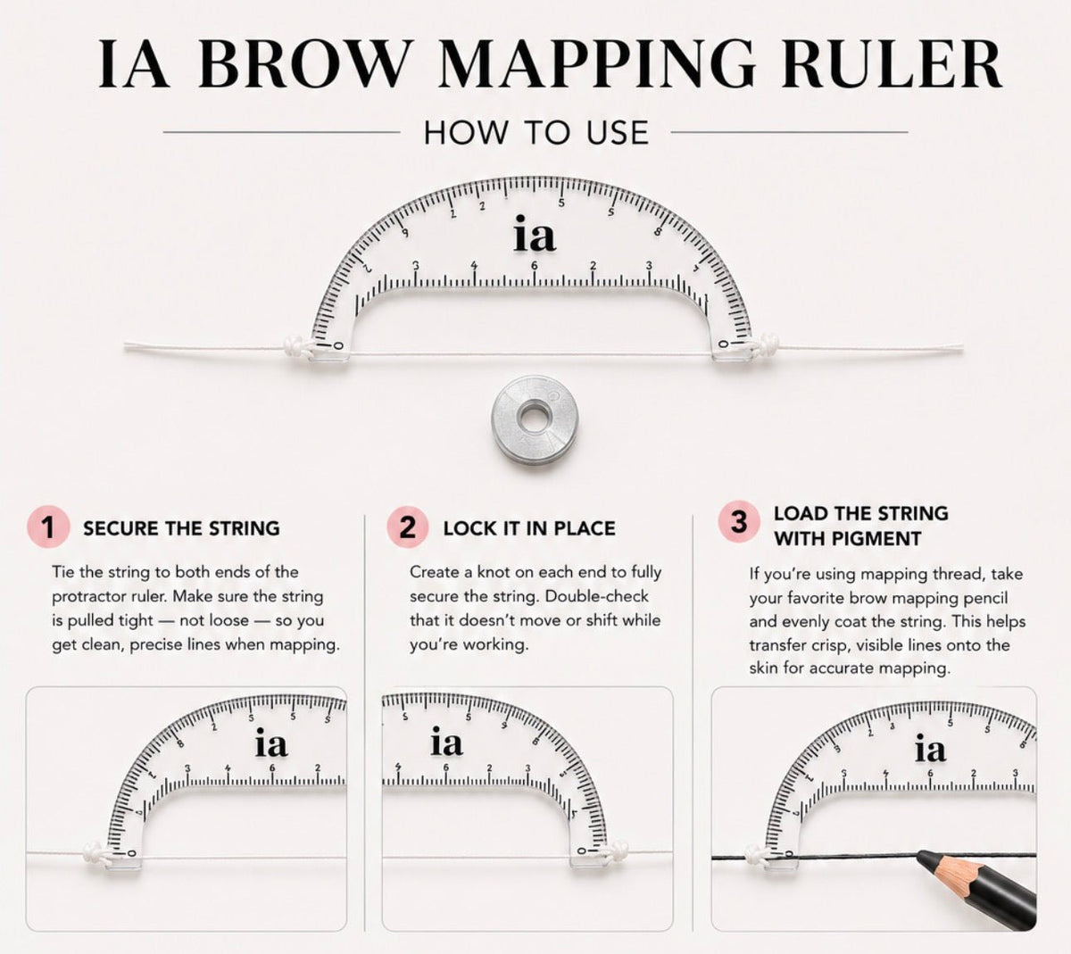Brow Mapping Protractor Ruler – Inkbox Artistry