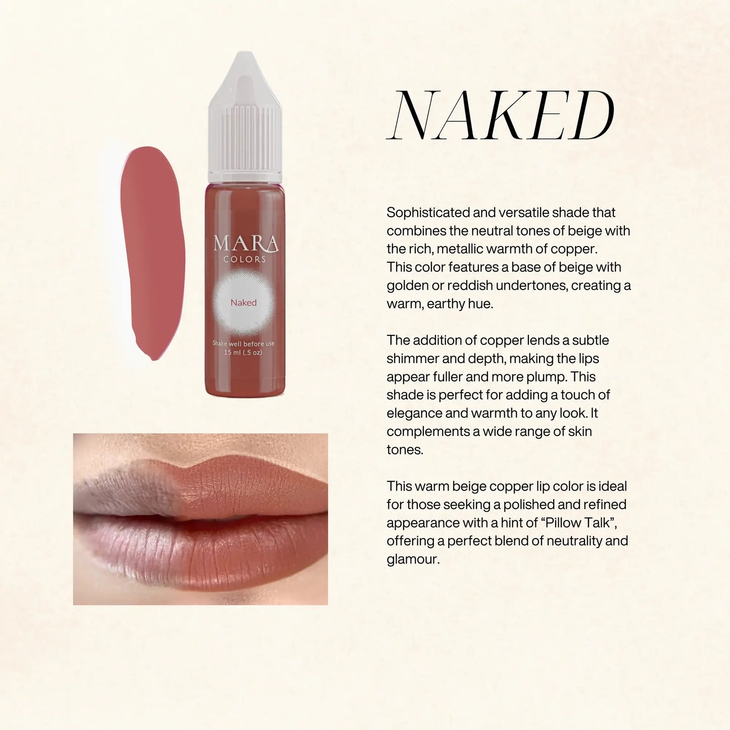 Nude Lip Blush Pigment Collection - Mara Pro