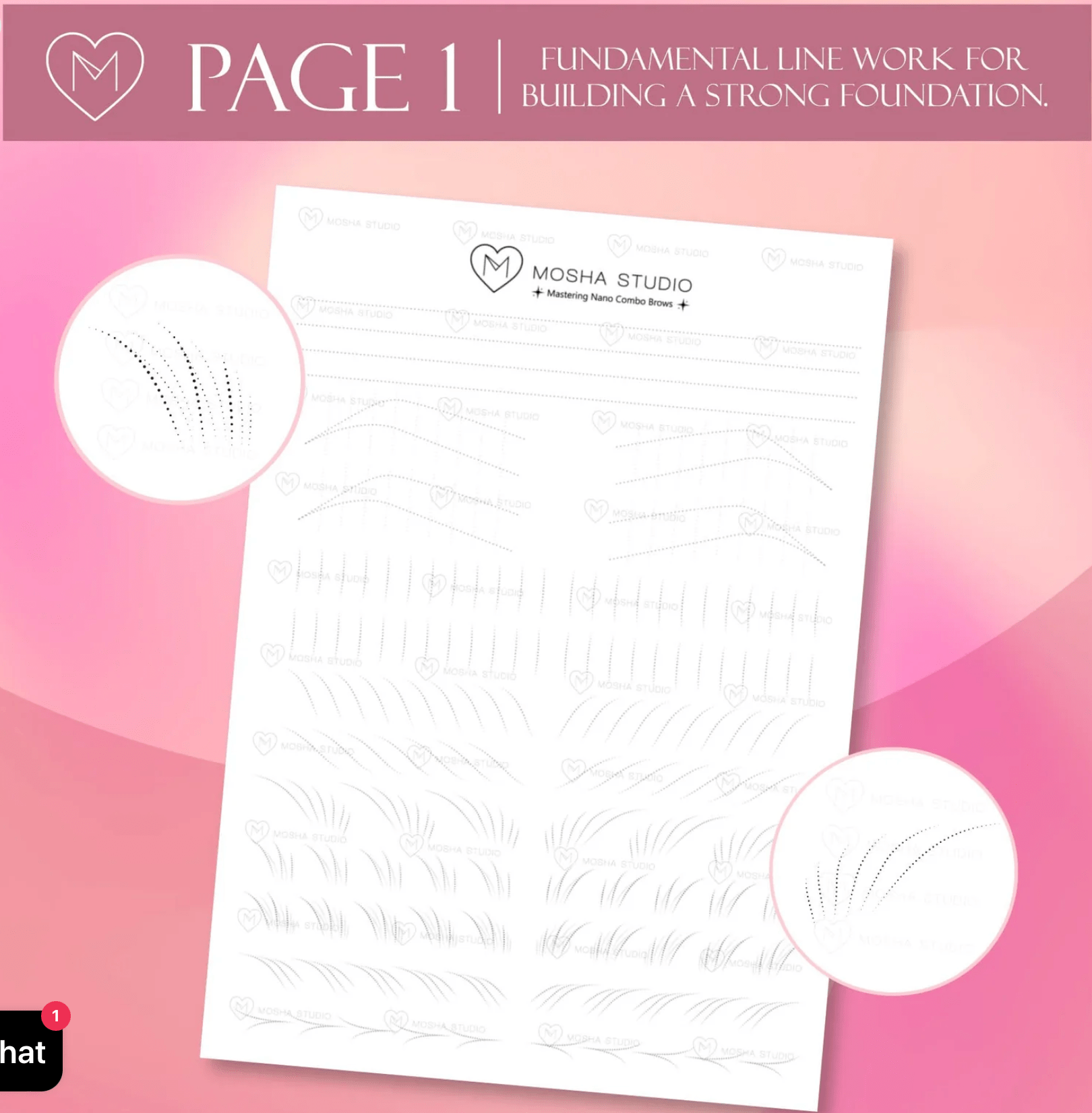 Mosha's Signature Combo Brow Practice Skin 2.0 - Inkbox Artistry