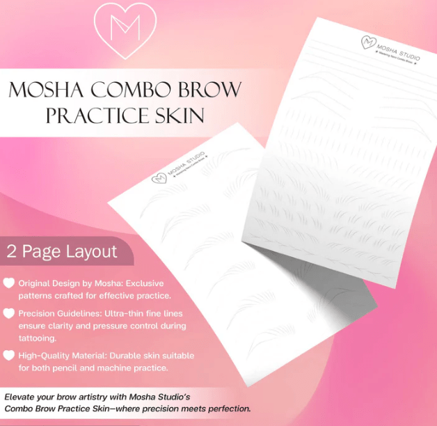 Mosha's Signature Combo Brow Practice Skin 2.0 - Inkbox Artistry