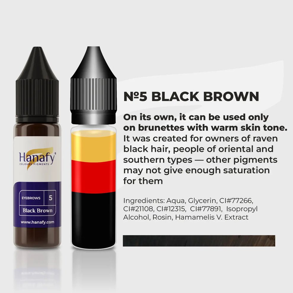 Hanafy N5 Black Brown - Inkbox Artistry