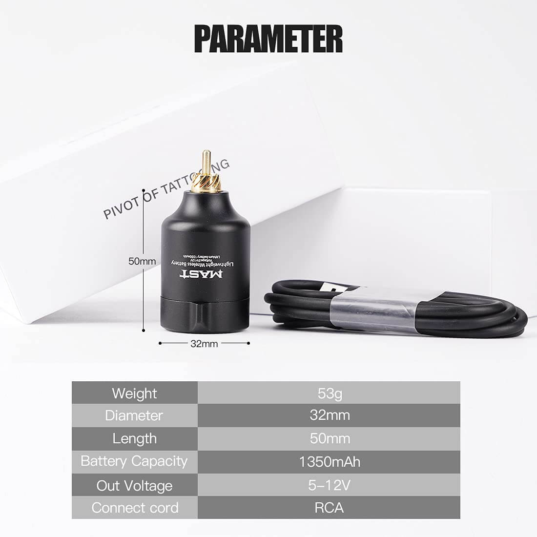 Digital display RCA pmu battery compatible  with mast tour 