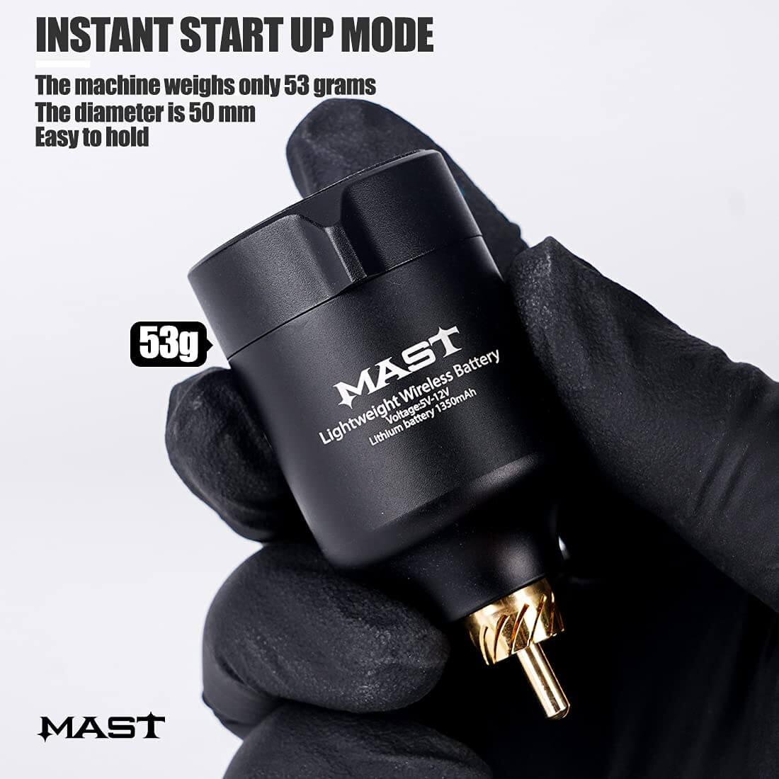 Mast T1 Tattoo Wireless Battery with Digital Display
