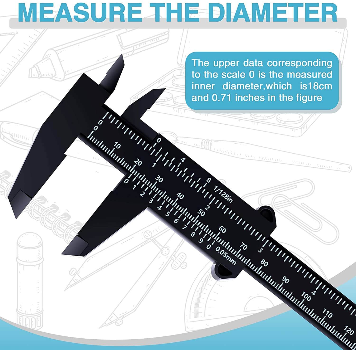 brow mapping eyebrow caliper ruler 