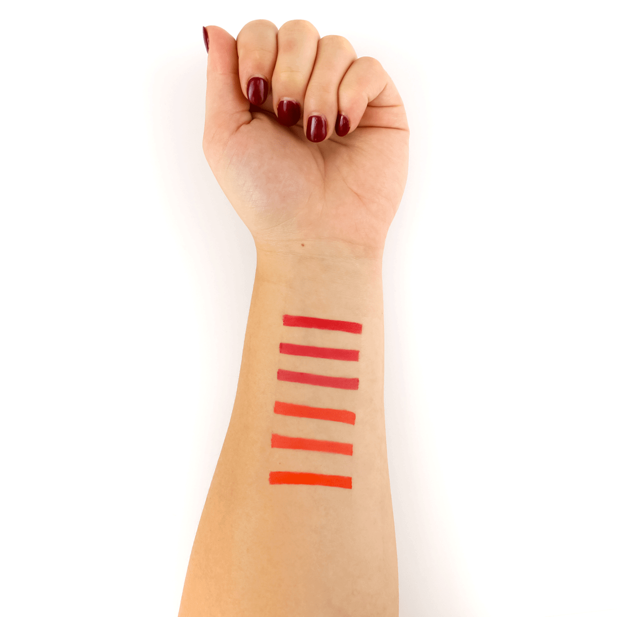 Lust Lip Collection by Tina Davis Professional Permanent Makeup Pigment  Collection swatch on hand